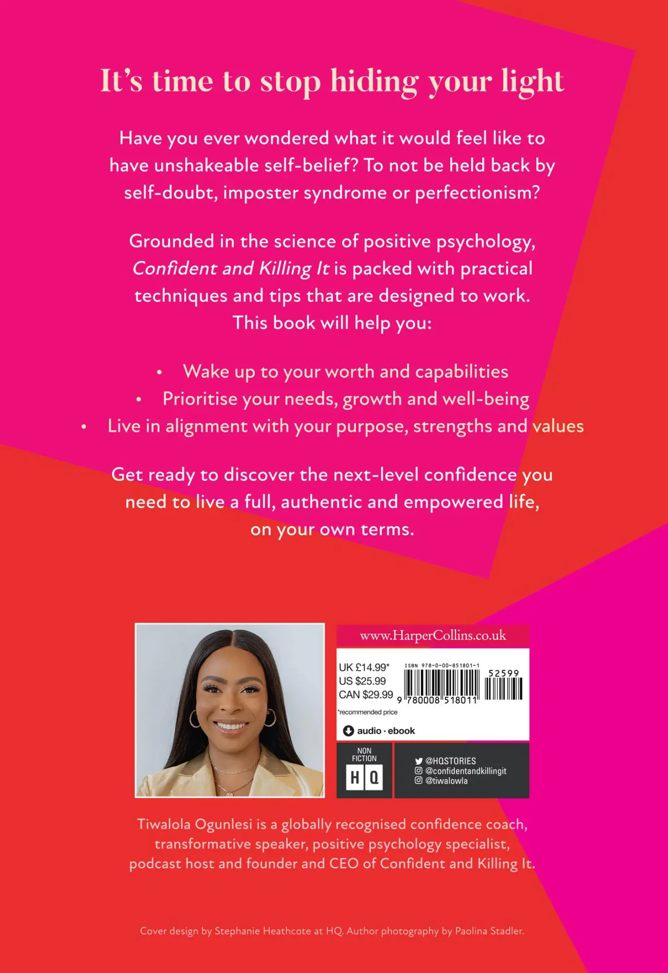 Rückseite: 9780008518011 | Confident and Killing It | Tiwalola Ogunlesi | Buch | Gebunden | 2023