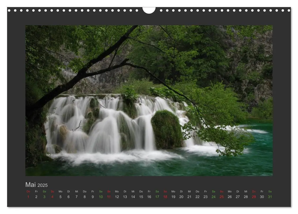Bild: 9783435838011 | FALLENDE WASSER (Wandkalender 2025 DIN A3 quer), CALVENDO...