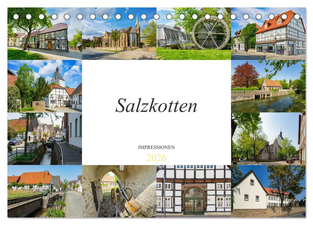 Cover: 9783457618011 | Salzkotten Impressionen (Tischkalender 2026 DIN A5 quer), CALVENDO...