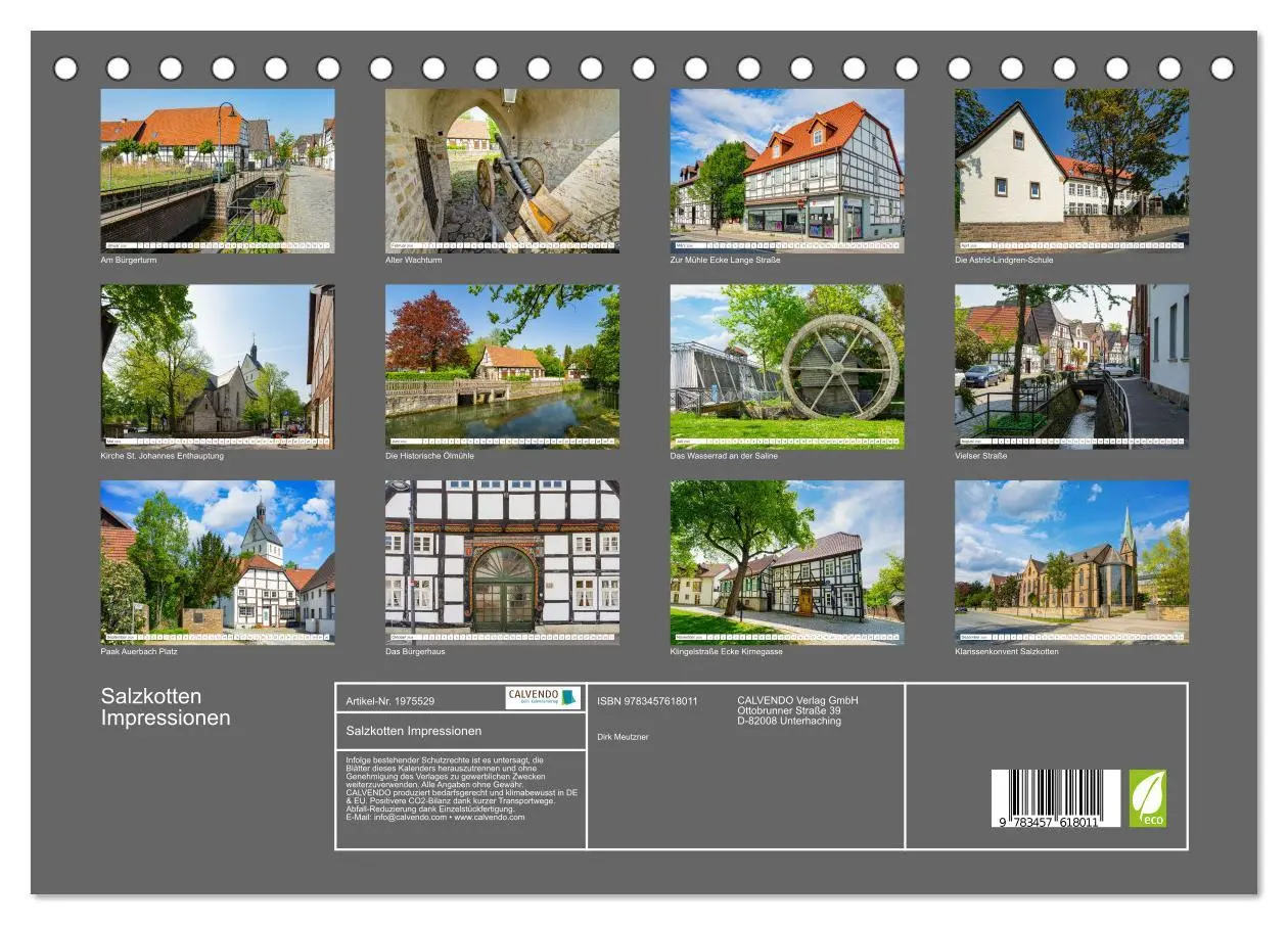 Bild: 9783457618011 | Salzkotten Impressionen (Tischkalender 2026 DIN A5 quer), CALVENDO...