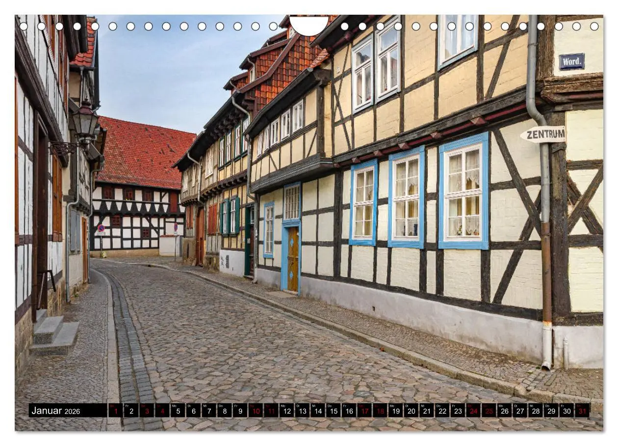 Bild: 9783457788011 | Fachwerkstadt Quedlinburg (Wandkalender 2026 DIN A4 quer), CALVENDO...