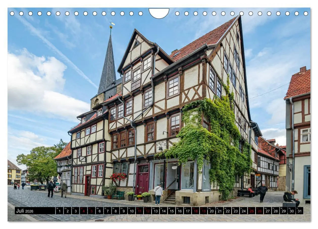 Bild: 9783457788011 | Fachwerkstadt Quedlinburg (Wandkalender 2026 DIN A4 quer), CALVENDO...