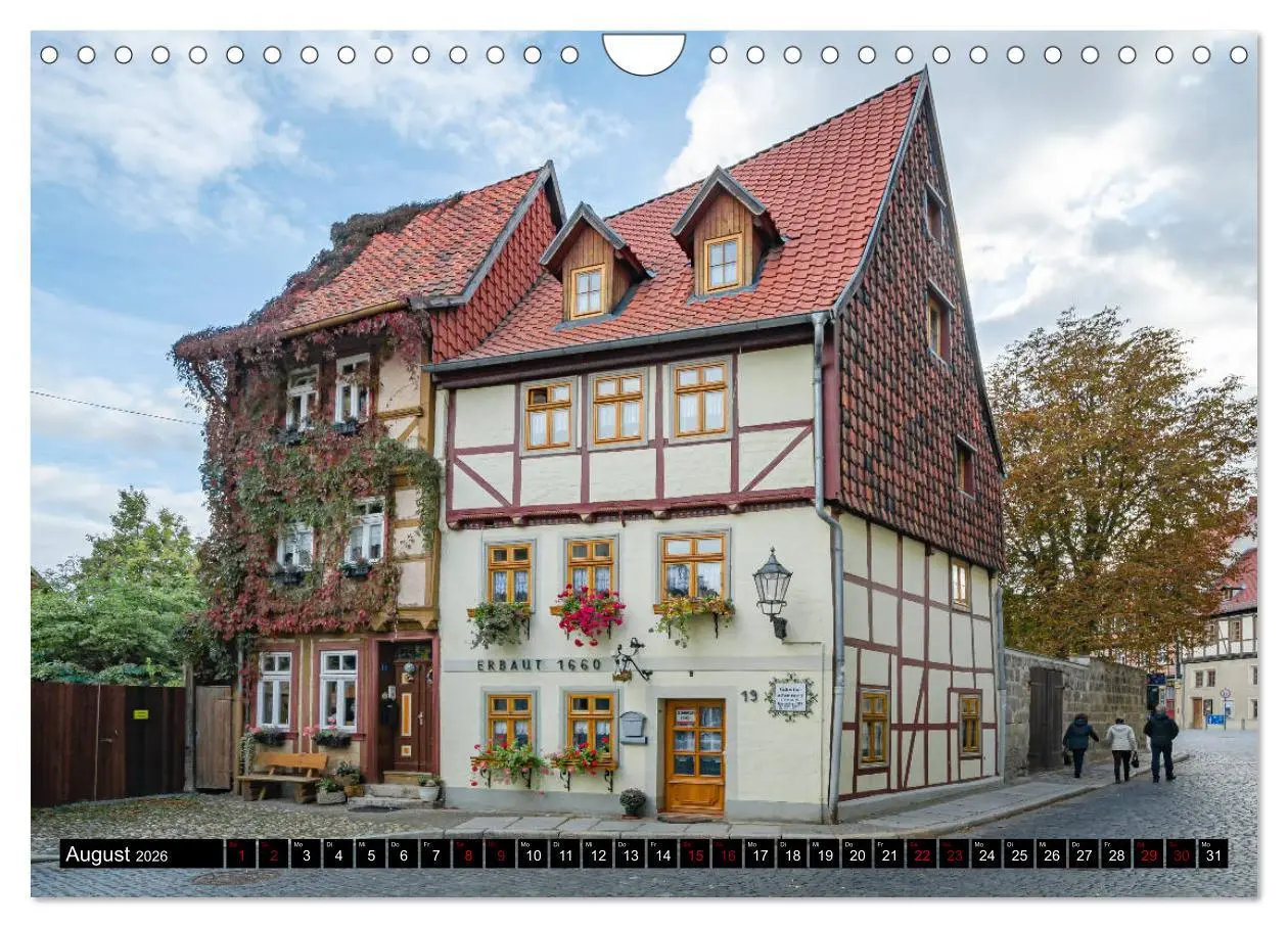 Bild: 9783457788011 | Fachwerkstadt Quedlinburg (Wandkalender 2026 DIN A4 quer), CALVENDO...