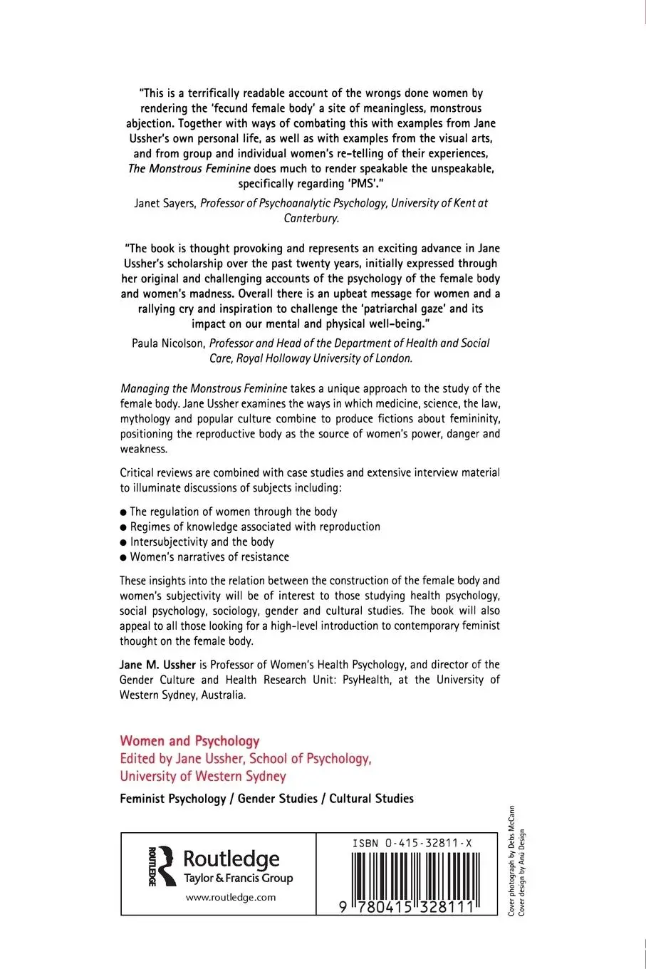 Rückseite: 9780415328111 | Managing the Monstrous Feminine | Regulating the Reproductive Body
