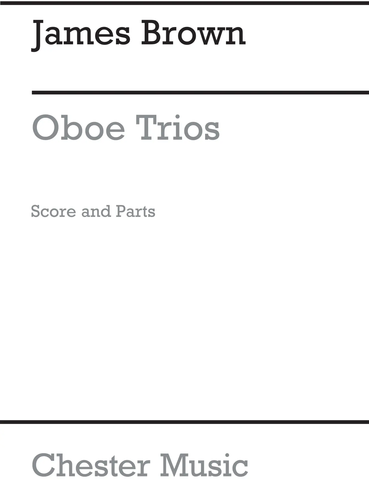 Cover: 9780711958111 | Oboe Trios | James Brown | Chester Woodwind Series | 2005