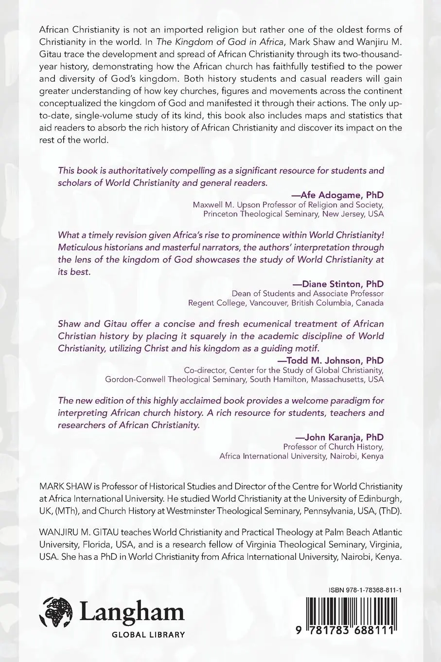 Rückseite: 9781783688111 | The Kingdom of God in Africa | A History of African Christianity