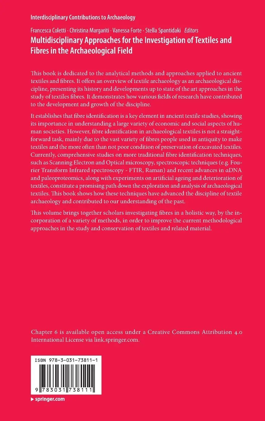 Rückseite: 9783031738111 | Multidisciplinary Approaches for the Investigation of Textiles and...