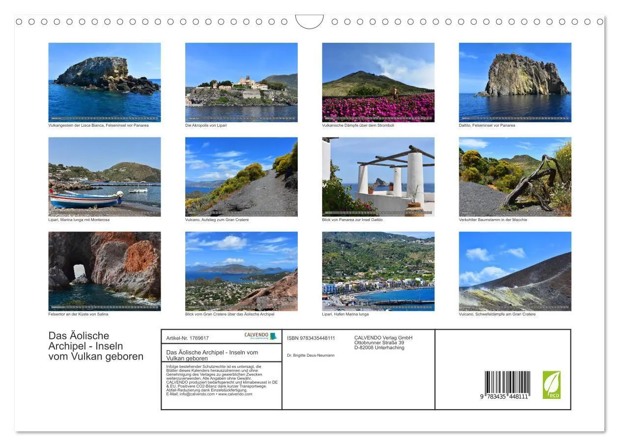 Bild: 9783435448111 | Das Äolische Archipel - Inseln vom Vulkan geboren (Wandkalender...