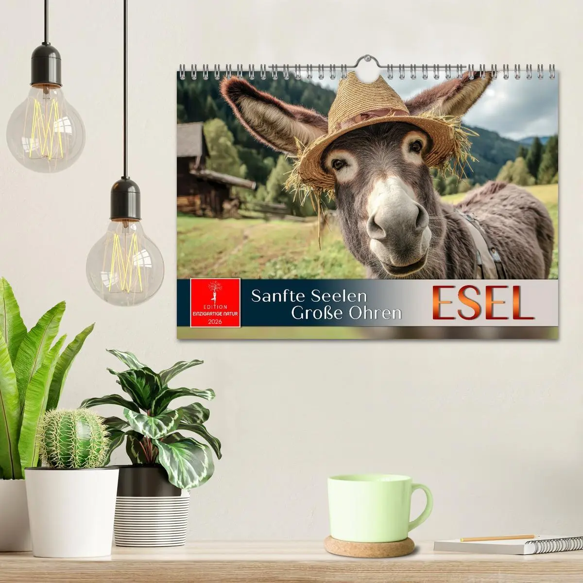 Bild: 9783516628111 | Esel - sanfte Seelen, große Ohren (Wandkalender 2026 DIN A4 quer),...