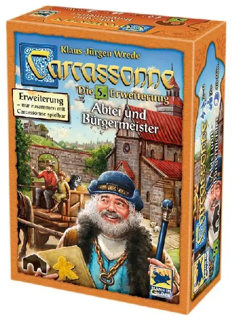 Cover: 4015566018211 | Carcassonne, Abtei &amp; Bürgermeister (Spiel-Zubehör) | Erweiterung 5