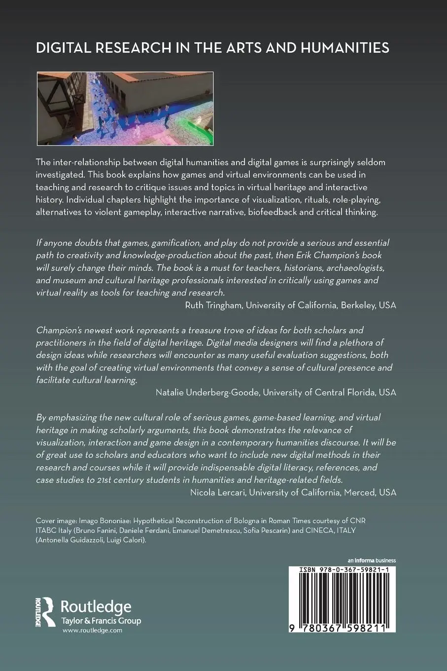 Rückseite: 9780367598211 | Critical Gaming | Interactive History and Virtual Heritage | Champion