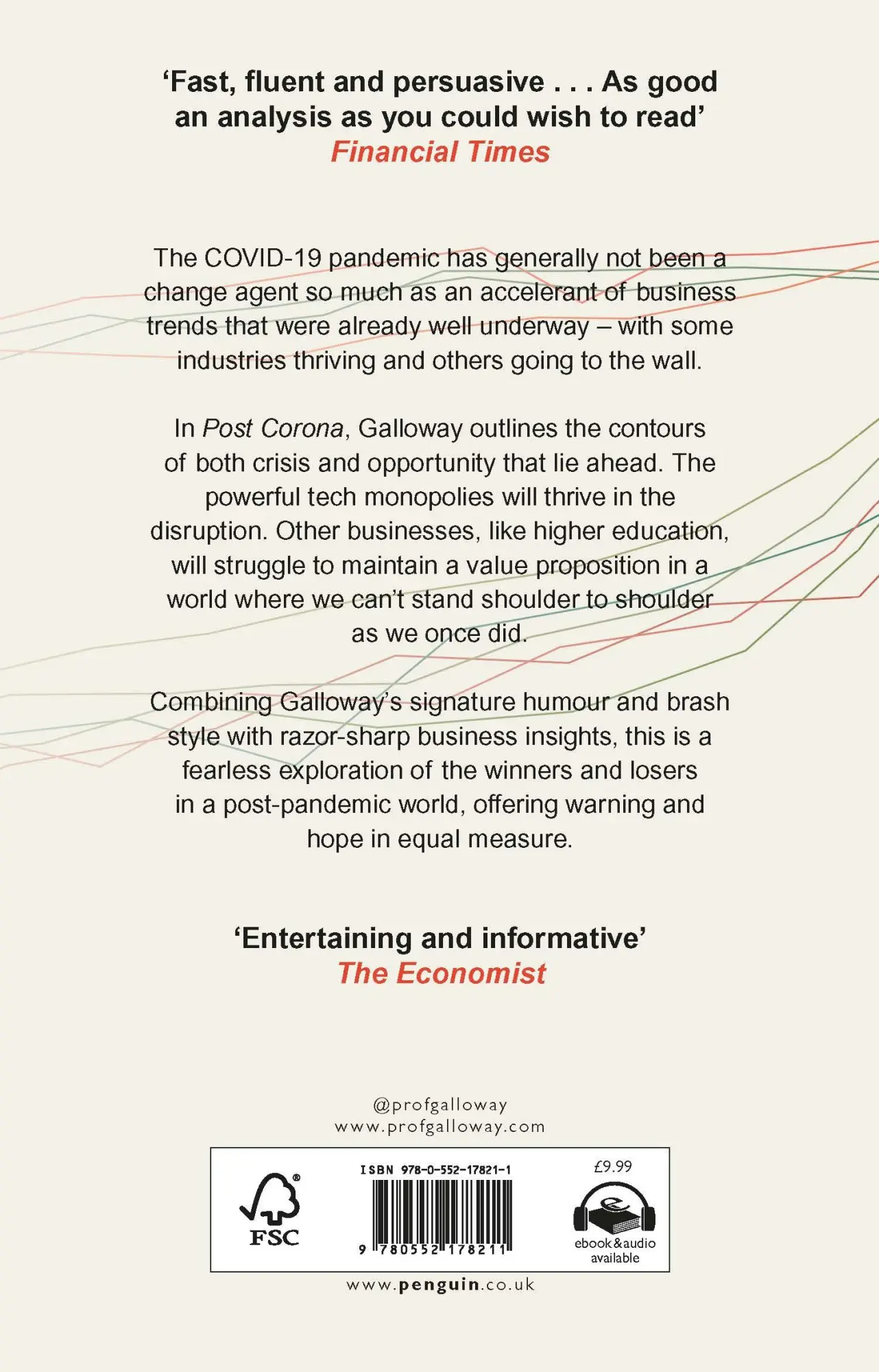 Rückseite: 9780552178211 | Post Corona | From Crisis to Opportunity | Scott Galloway | Buch