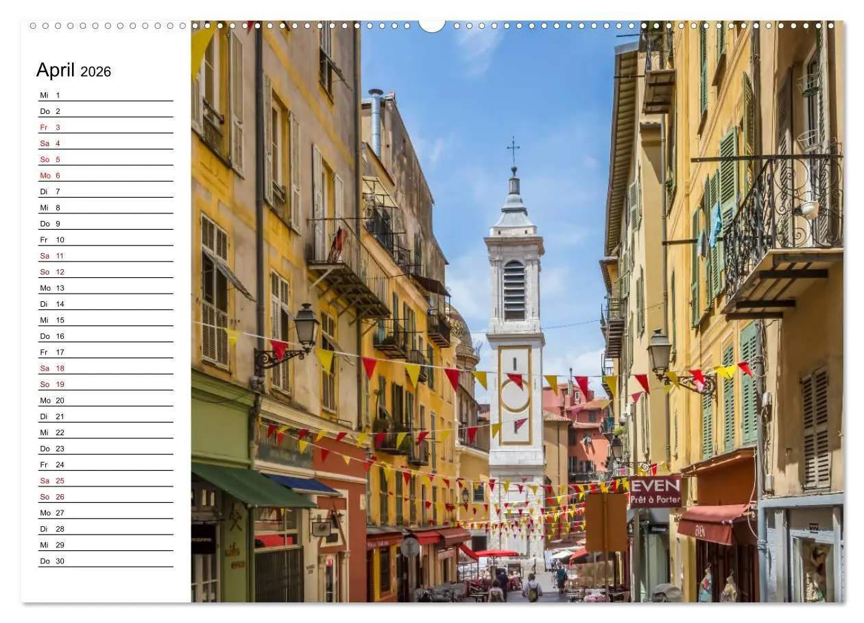 Bild: 9783457908211 | NIZZA Idyllische Impressionen (Wandkalender 2026 DIN A2 quer),...