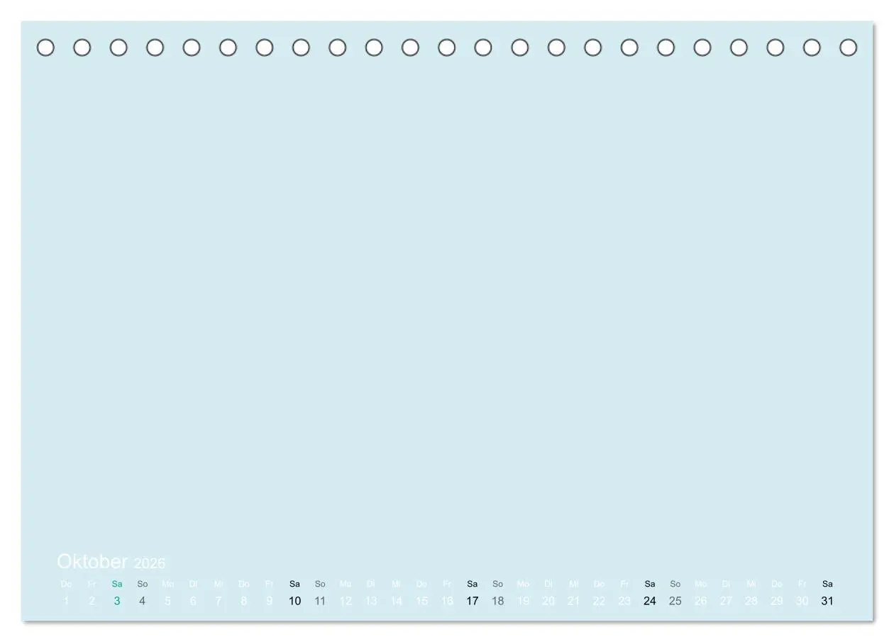 Bild: 9783516168211 | Bastelkalender - hell Blau (Tischkalender 2026 DIN A5 quer),...