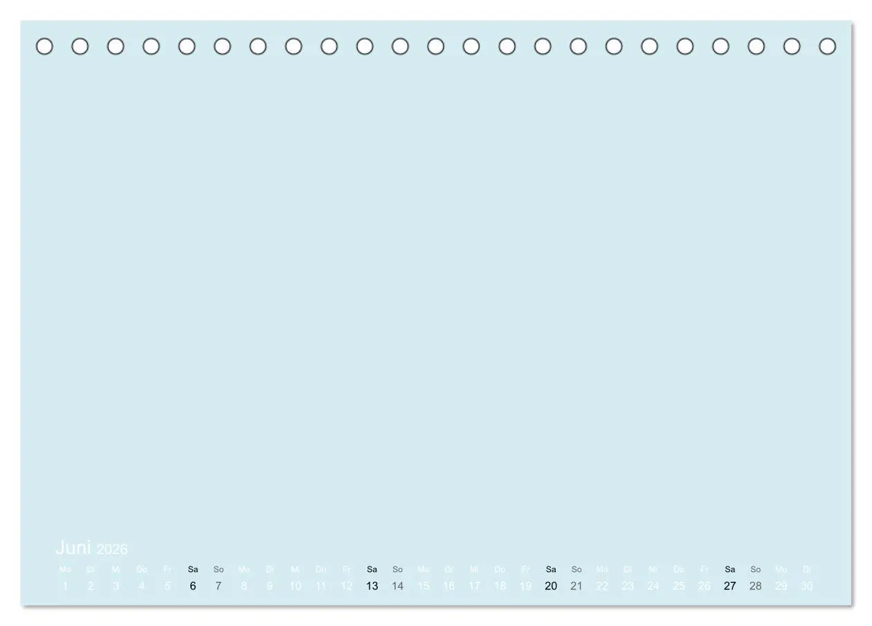 Bild: 9783516168211 | Bastelkalender - hell Blau (Tischkalender 2026 DIN A5 quer),...