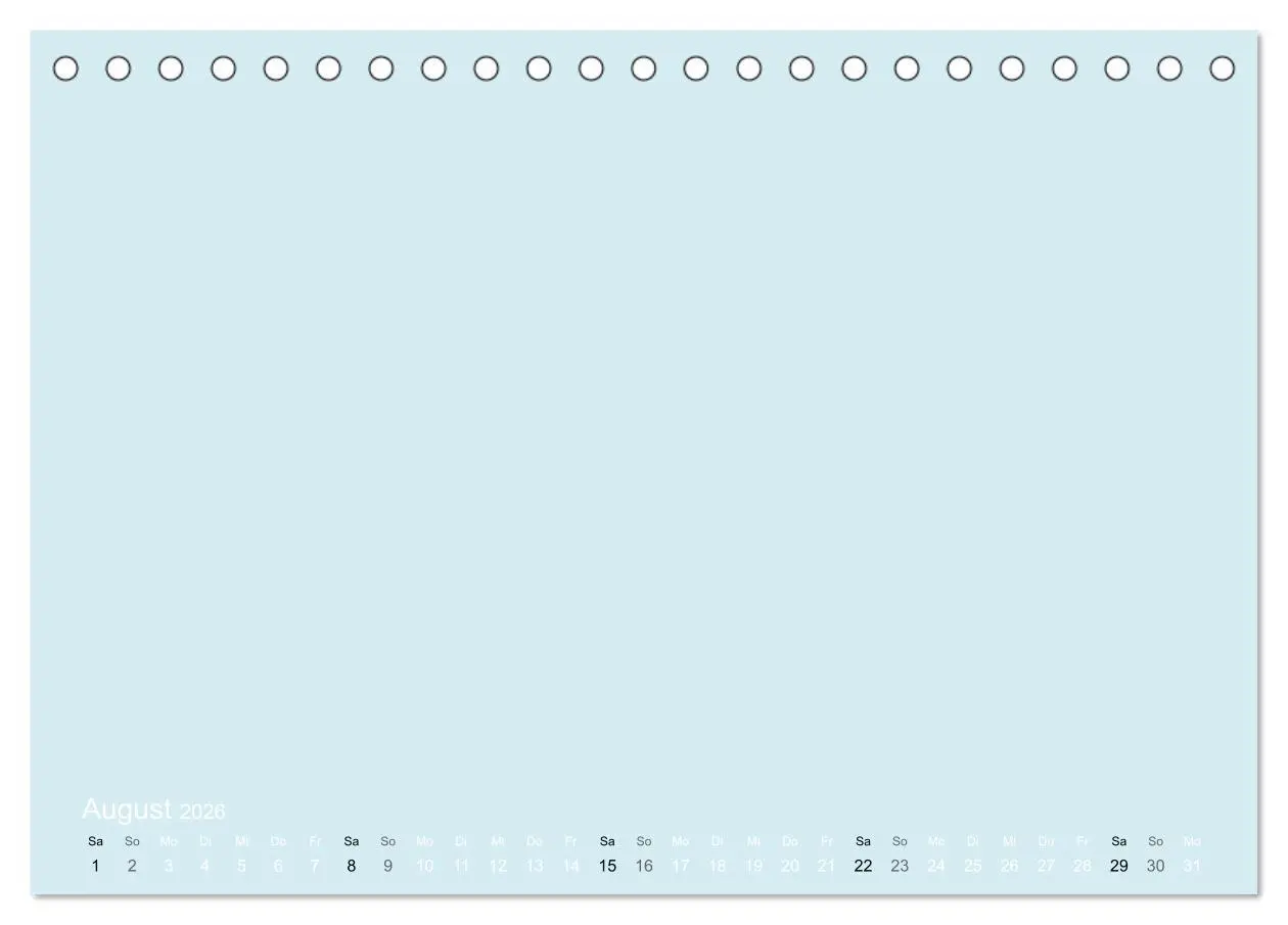 Bild: 9783516168211 | Bastelkalender - hell Blau (Tischkalender 2026 DIN A5 quer),...