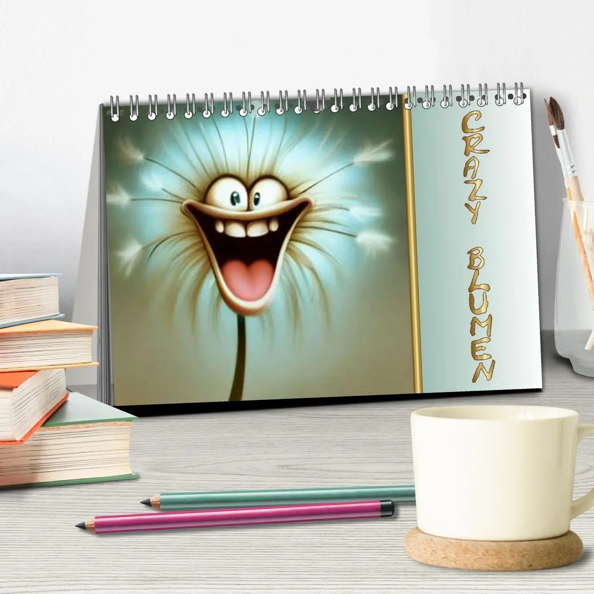 Bild: 9783569258211 | Crazy Blumen (Tischkalender 2027 DIN A5 quer), CALVENDO Monatskalender