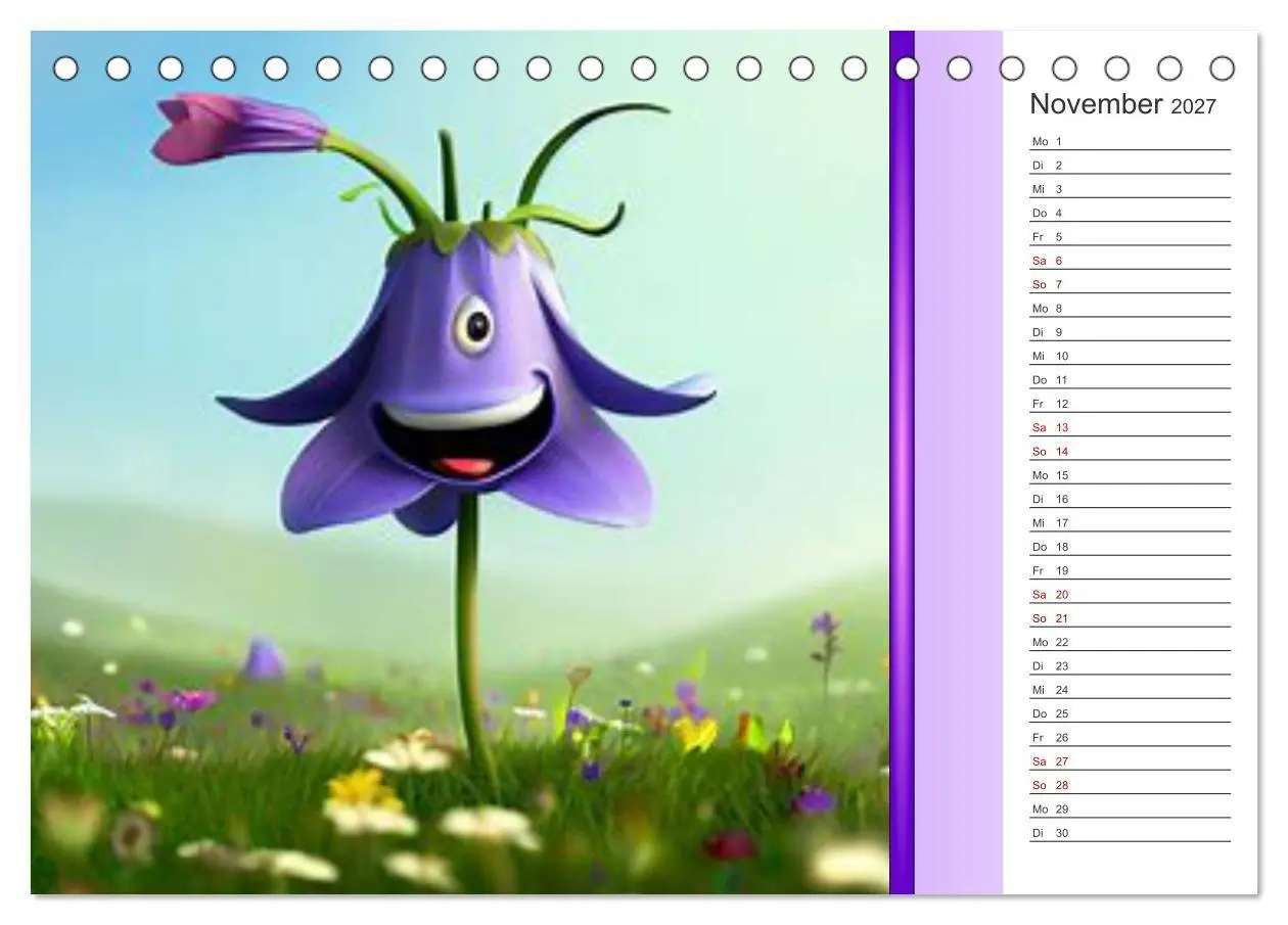 Bild: 9783569258211 | Crazy Blumen (Tischkalender 2027 DIN A5 quer), CALVENDO Monatskalender