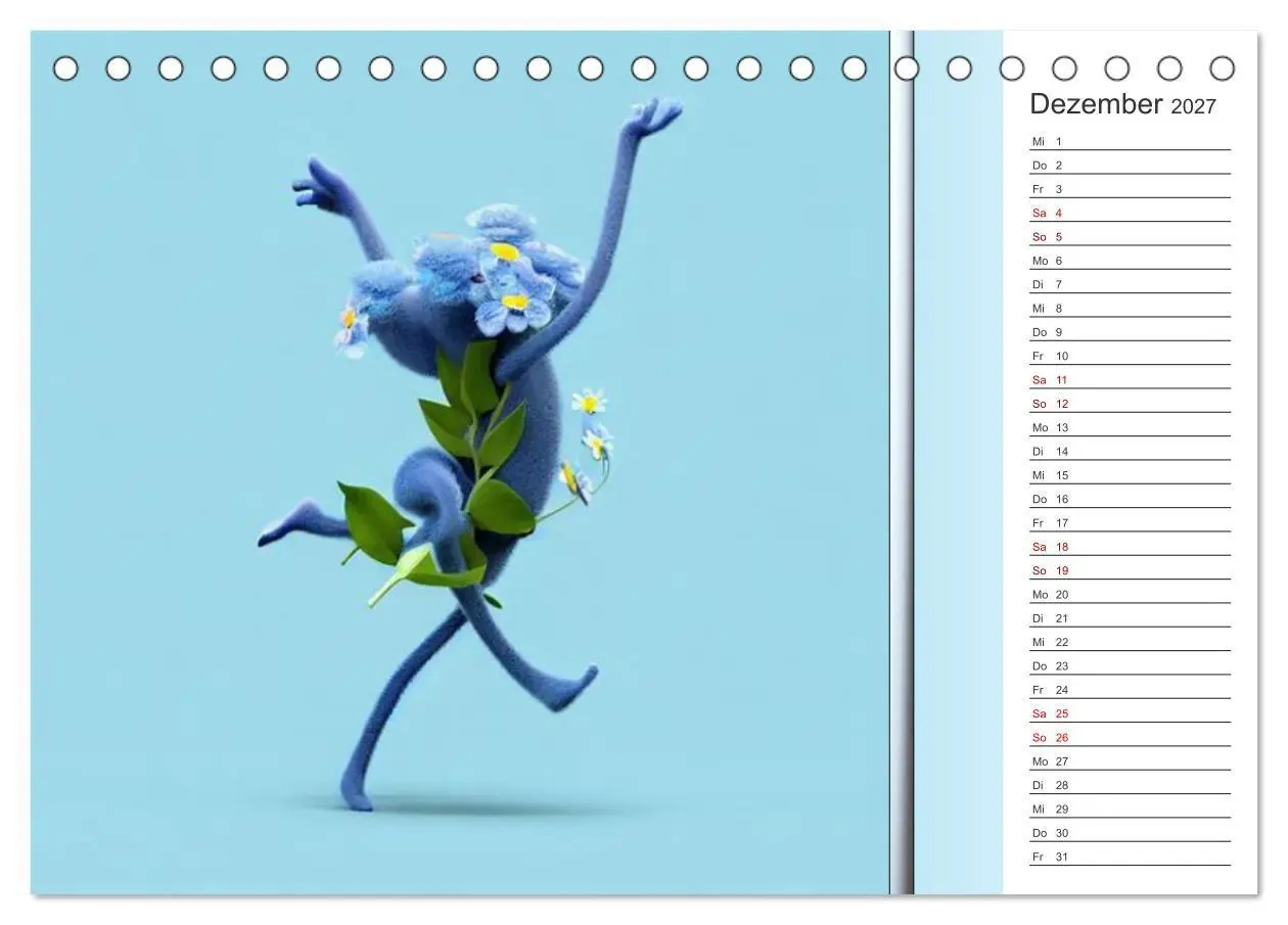 Bild: 9783569258211 | Crazy Blumen (Tischkalender 2027 DIN A5 quer), CALVENDO Monatskalender