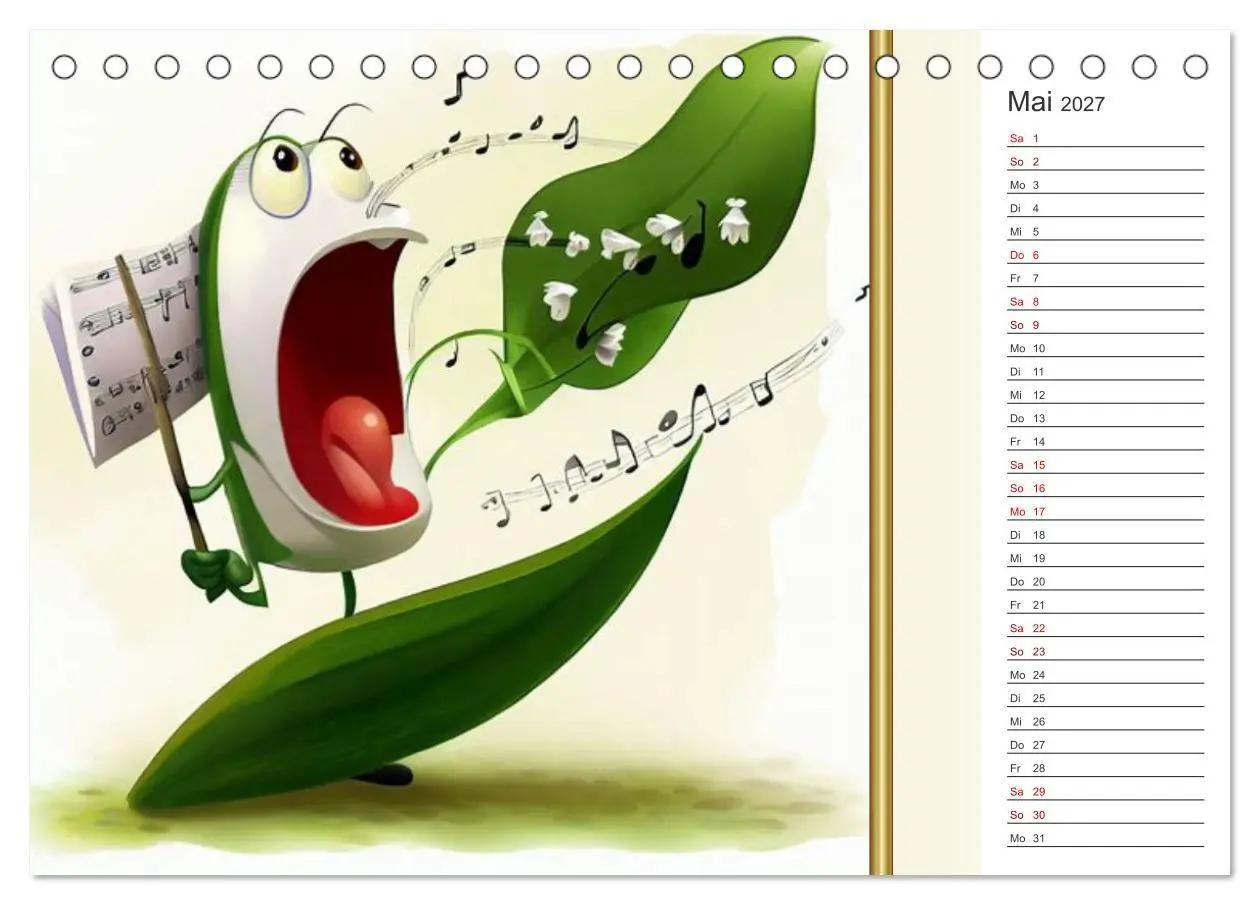 Bild: 9783569258211 | Crazy Blumen (Tischkalender 2027 DIN A5 quer), CALVENDO Monatskalender