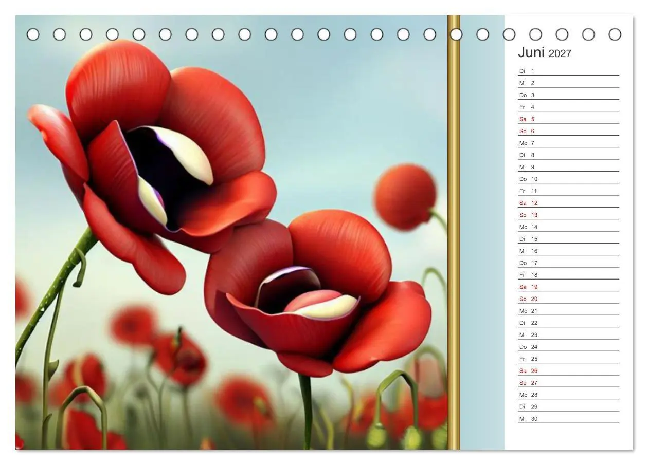 Bild: 9783569258211 | Crazy Blumen (Tischkalender 2027 DIN A5 quer), CALVENDO Monatskalender