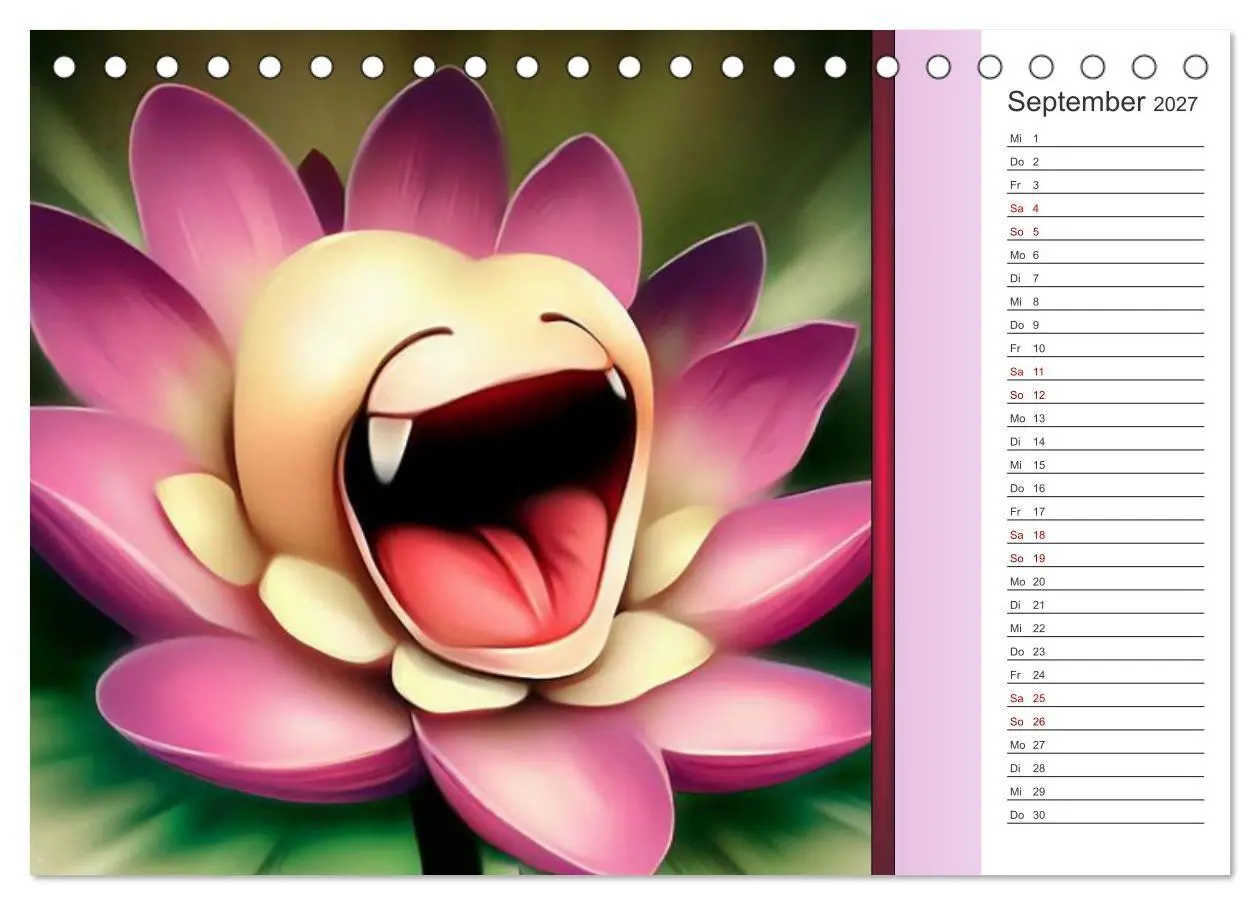 Bild: 9783569258211 | Crazy Blumen (Tischkalender 2027 DIN A5 quer), CALVENDO Monatskalender