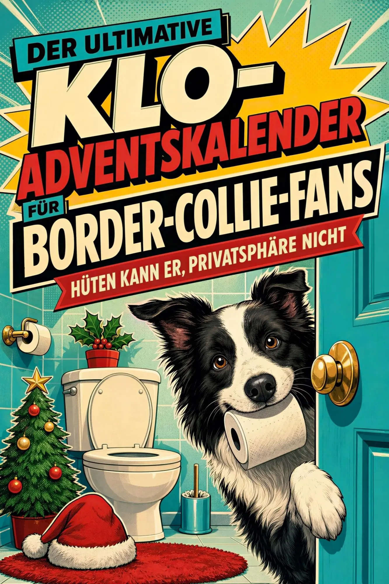Cover: 9783696118211 | Der ultimative Klo-Adventskalender für Border-Collie-Fans | Lily Vogel