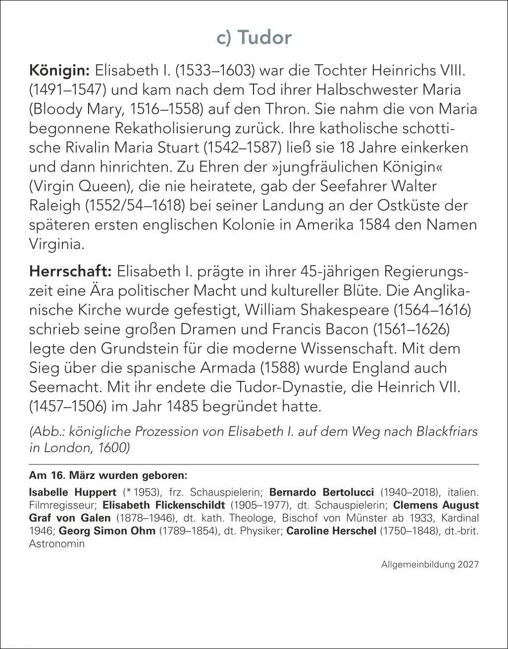 Bild: 9783840038211 | Allgemeinbildung Tagesabreißkalender 2027 - Das tägliche Wissens-Quiz