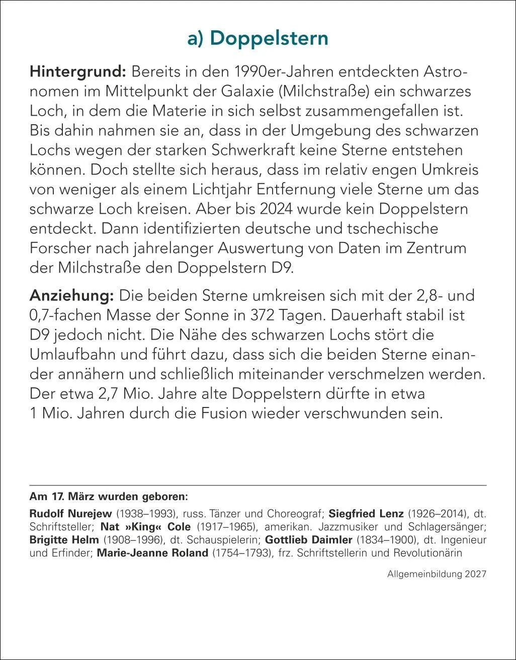 Bild: 9783840038211 | Allgemeinbildung Tagesabreißkalender 2027 - Das tägliche Wissens-Quiz