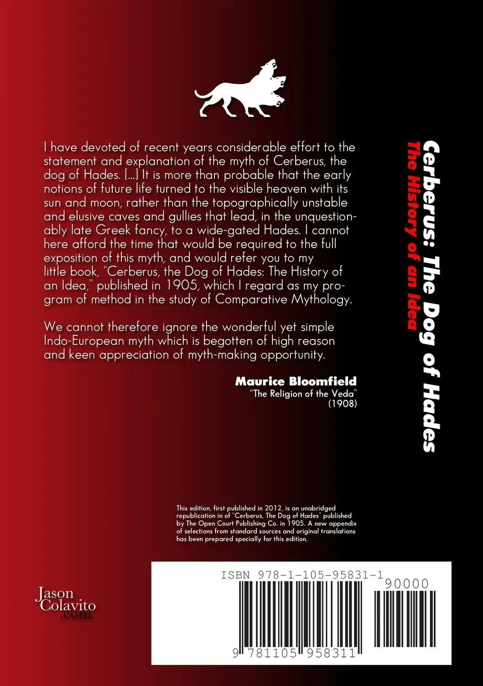 Rückseite: 9781105958311 | Cerberus | Maurice Bloomfield | Taschenbuch | Englisch | 2012