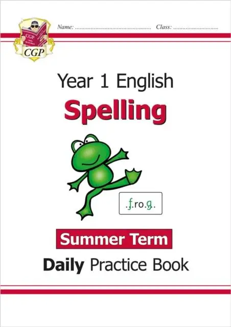 Cover: 9781789088311 | KS1 Spelling Year 1 Daily Practice Book: Summer Term | Cgp Books