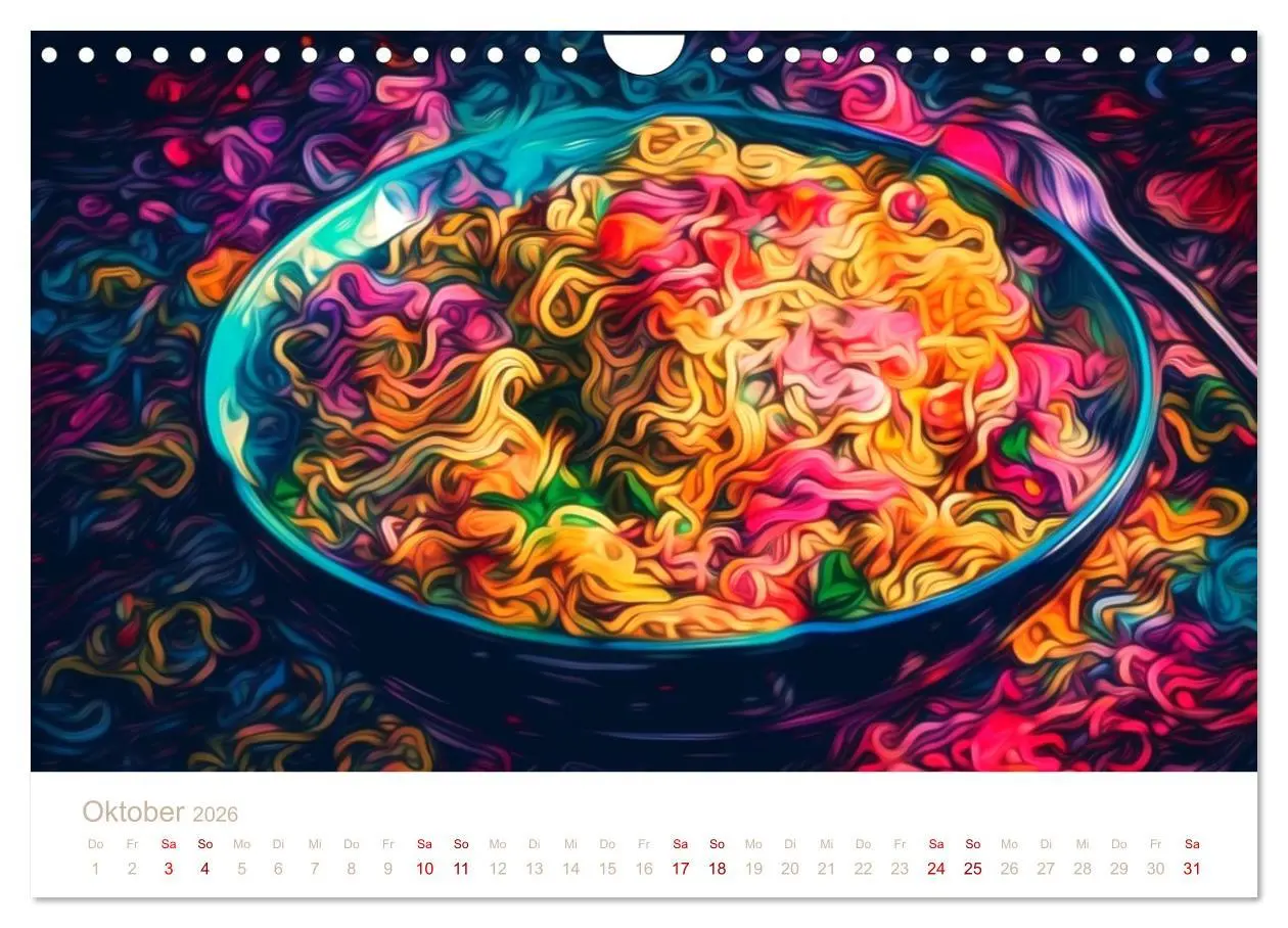 Bild: 9783457378311 | FAST FOOD KUNST (Wandkalender 2026 DIN A4 quer), CALVENDO...
