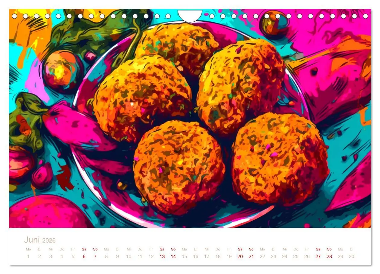 Bild: 9783457378311 | FAST FOOD KUNST (Wandkalender 2026 DIN A4 quer), CALVENDO...