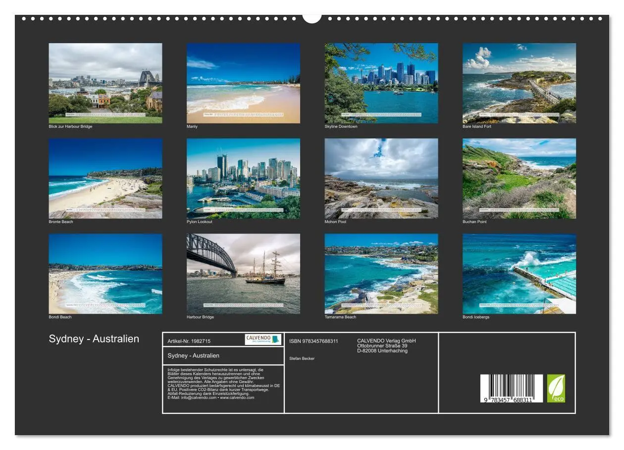 Bild: 9783457688311 | Sydney - Australien (hochwertiger Premium Wandkalender 2026 DIN A2...