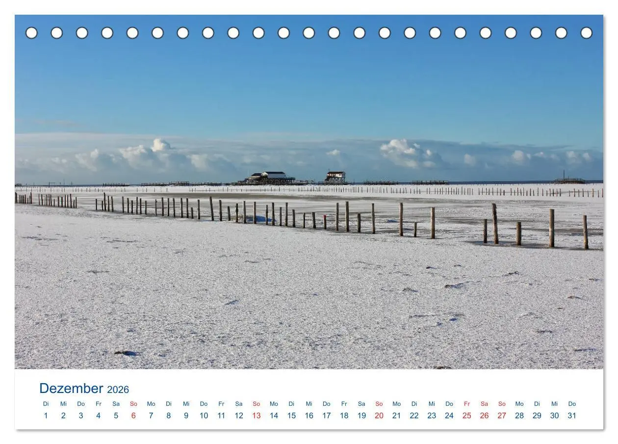 Bild: 9783457758311 | Nordseeküste Am Strand von Sankt Peter-Ording (Tischkalender 2026...
