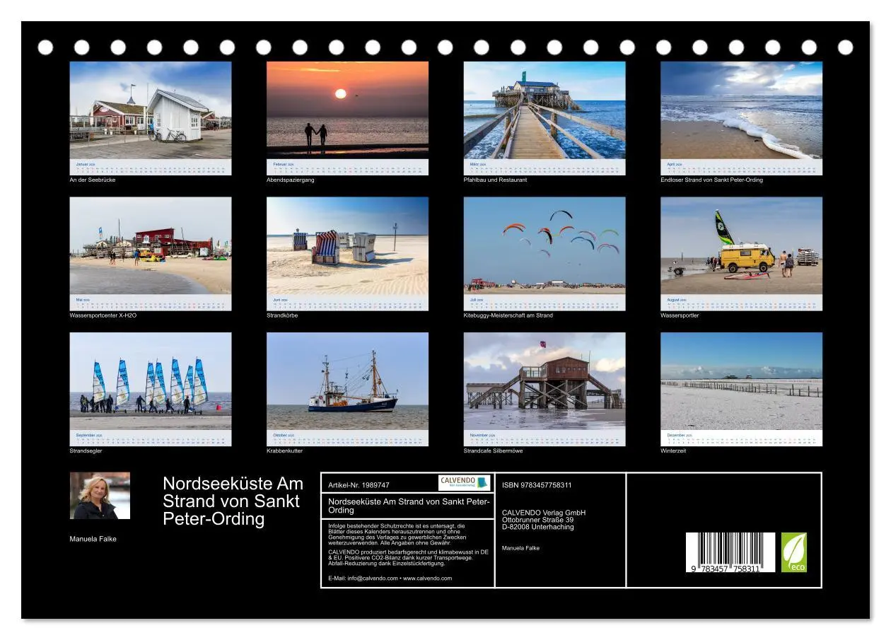 Bild: 9783457758311 | Nordseeküste Am Strand von Sankt Peter-Ording (Tischkalender 2026...