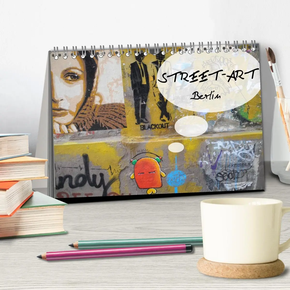 Bild: 9783516148411 | Street-Art Berlin (Tischkalender 2026 DIN A5 quer), CALVENDO...