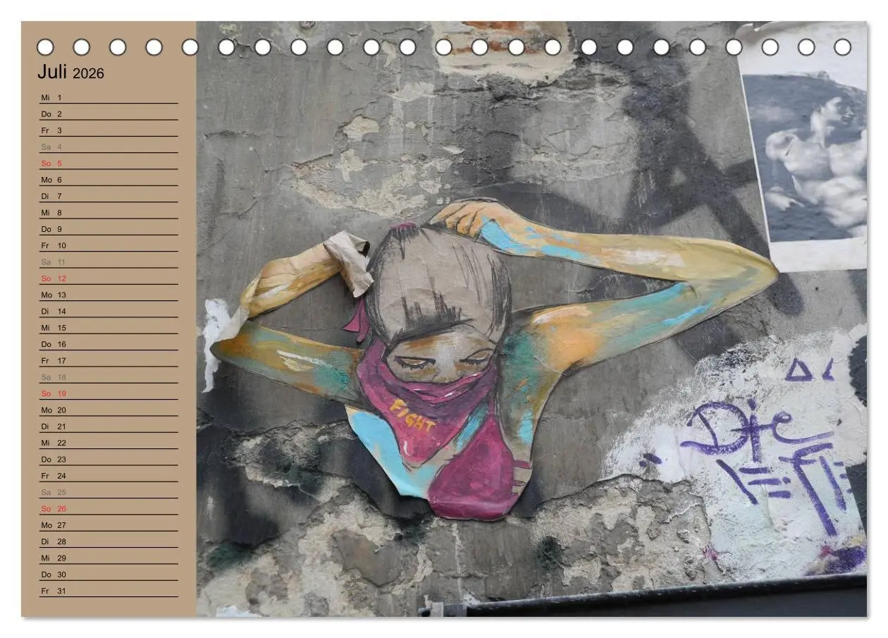 Bild: 9783516148411 | Street-Art Berlin (Tischkalender 2026 DIN A5 quer), CALVENDO...
