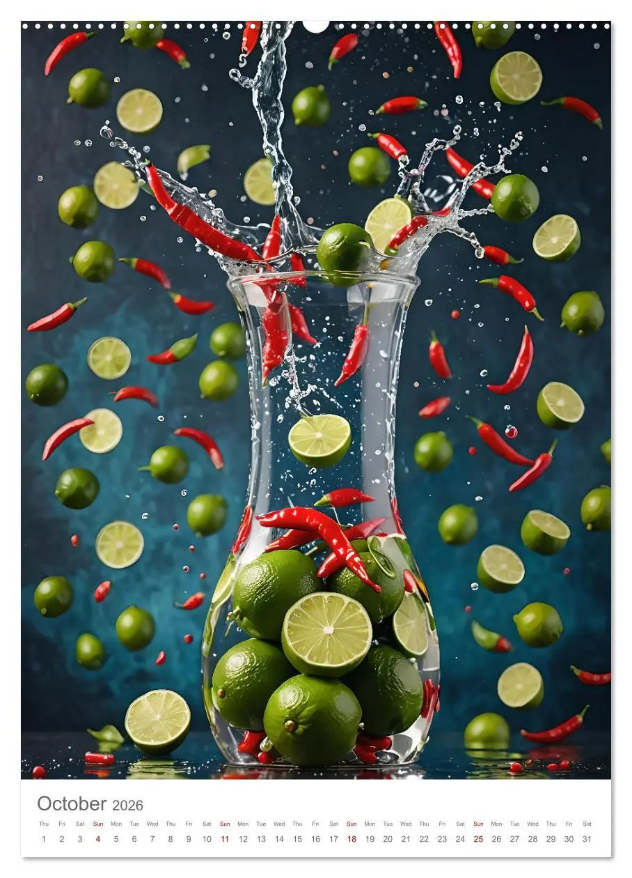 Bild: 9783516528411 | Pure refreshment - Infused water (Wall Calendar 2026 DIN A2...