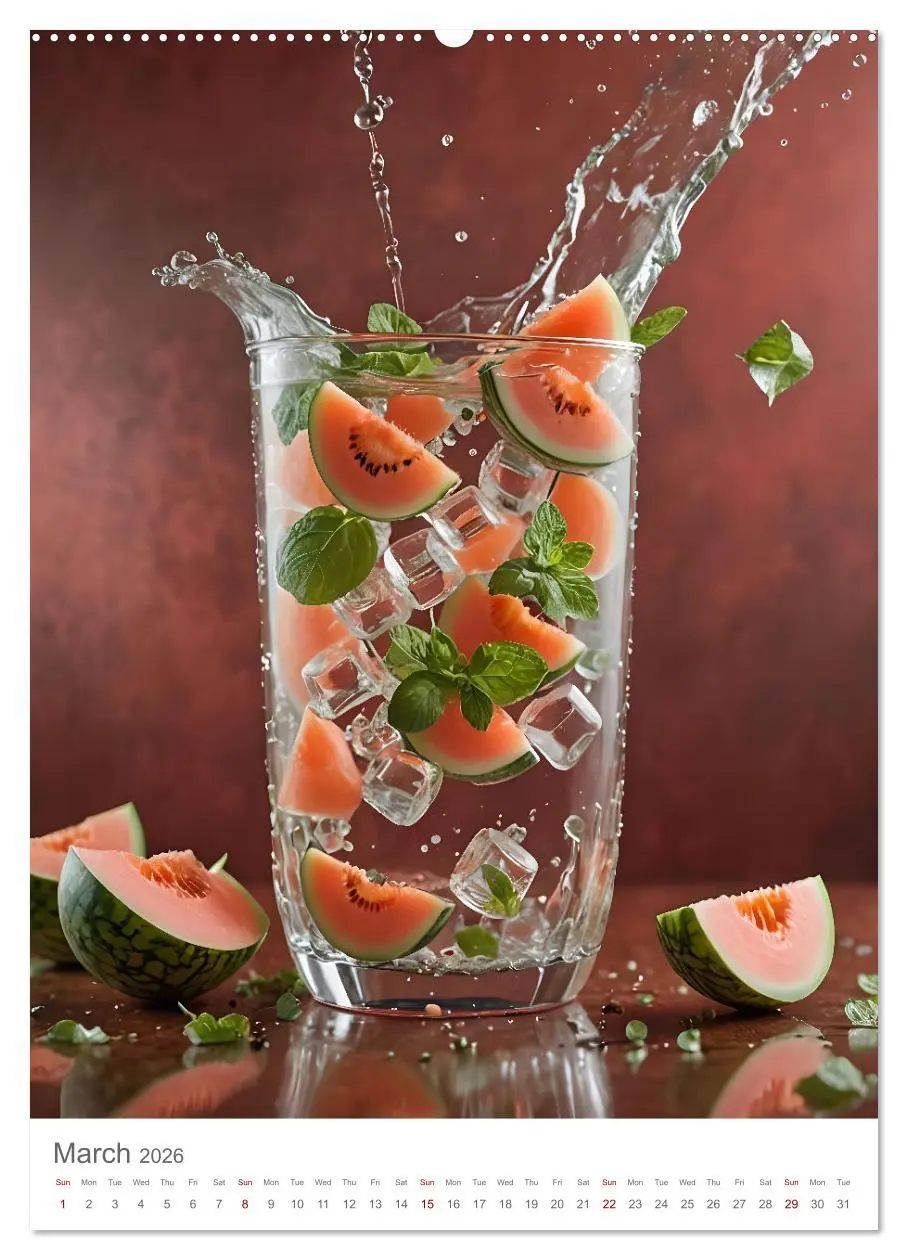 Bild: 9783516528411 | Pure refreshment - Infused water (Wall Calendar 2026 DIN A2...