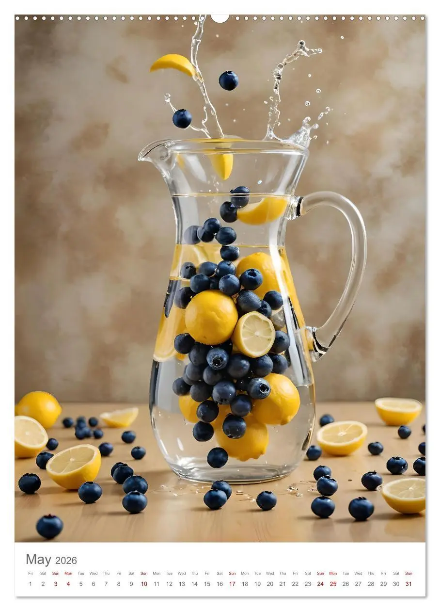 Bild: 9783516528411 | Pure refreshment - Infused water (Wall Calendar 2026 DIN A2...
