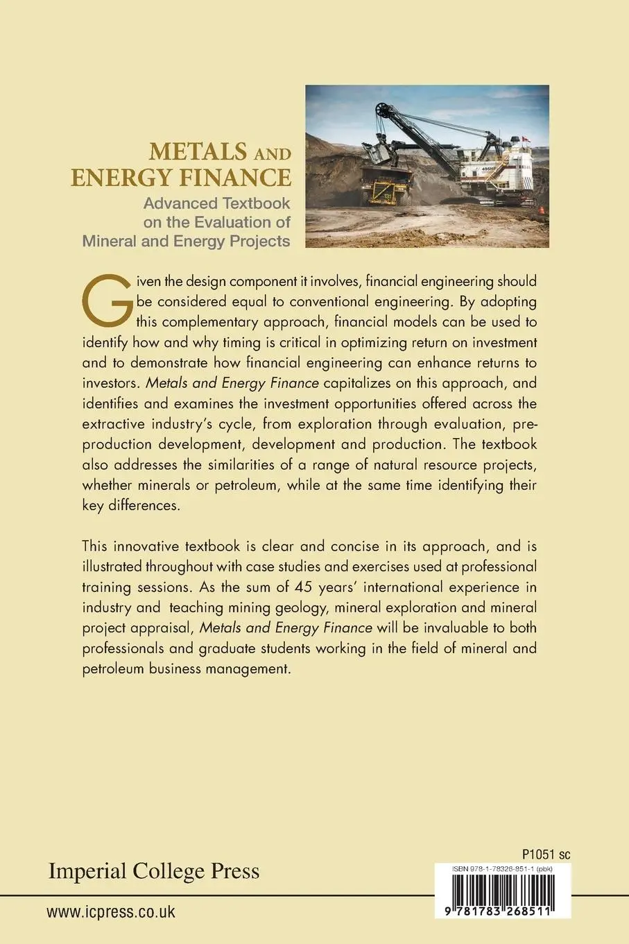 Rückseite: 9781783268511 | METALS AND ENERGY FINANCE | Dennis L Buchanan | Taschenbuch | Englisch