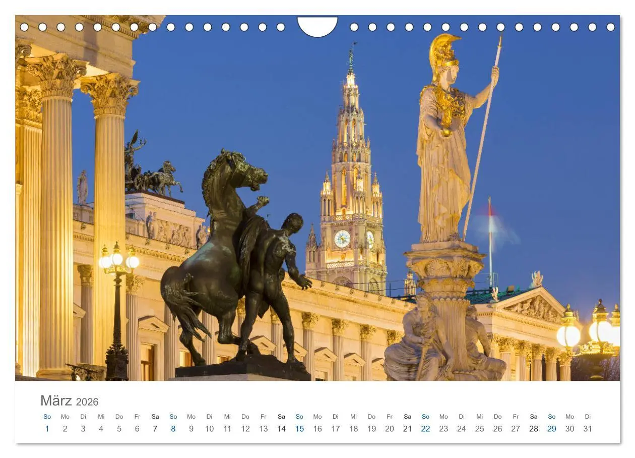 Bild: 9783457808511 | Traumhaftes Wien 2026 (Wandkalender 2026 DIN A4 quer), CALVENDO...