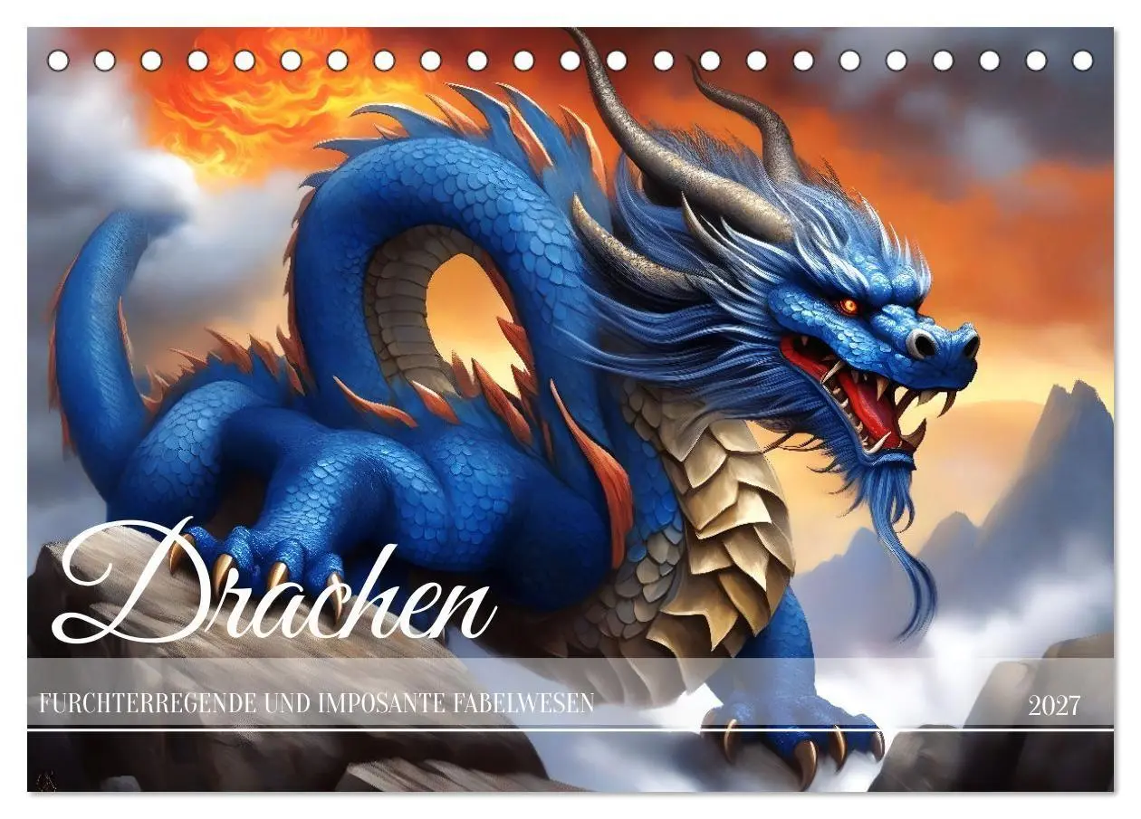 Cover: 9783569158511 | Drachen - Furchterregende und imposante Fabelwesen (Tischkalender...
