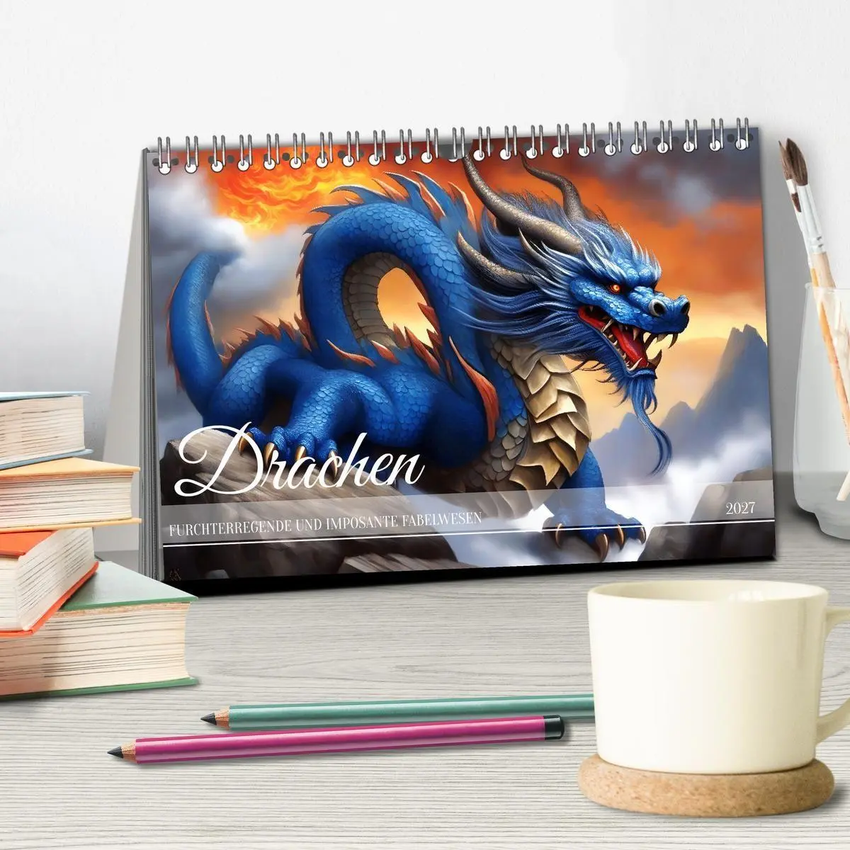 Bild: 9783569158511 | Drachen - Furchterregende und imposante Fabelwesen (Tischkalender...