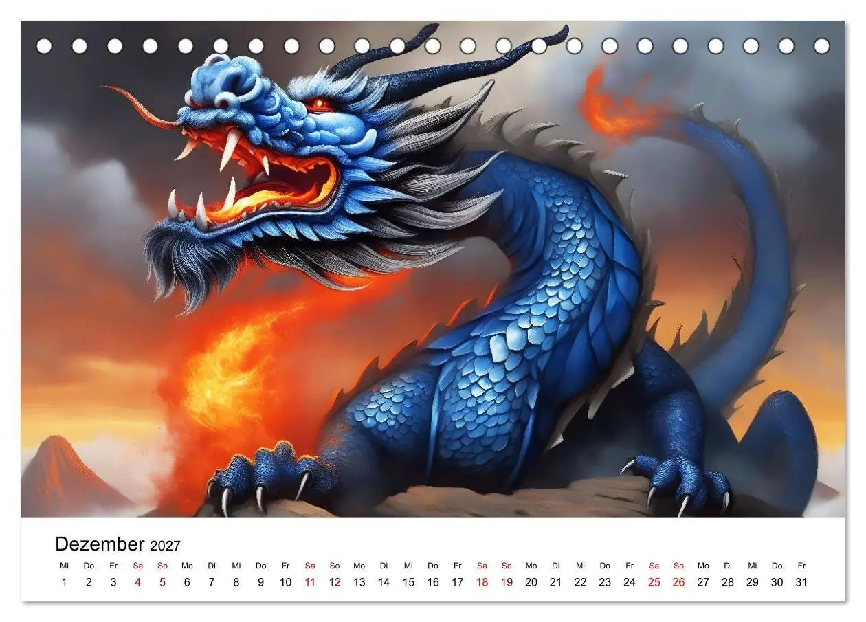 Bild: 9783569158511 | Drachen - Furchterregende und imposante Fabelwesen (Tischkalender...