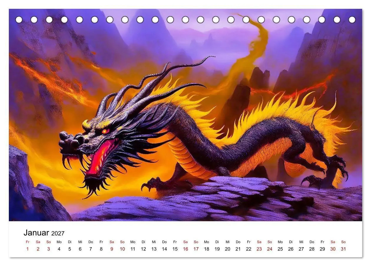 Bild: 9783569158511 | Drachen - Furchterregende und imposante Fabelwesen (Tischkalender...