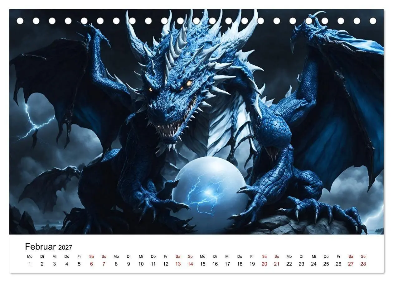 Bild: 9783569158511 | Drachen - Furchterregende und imposante Fabelwesen (Tischkalender...