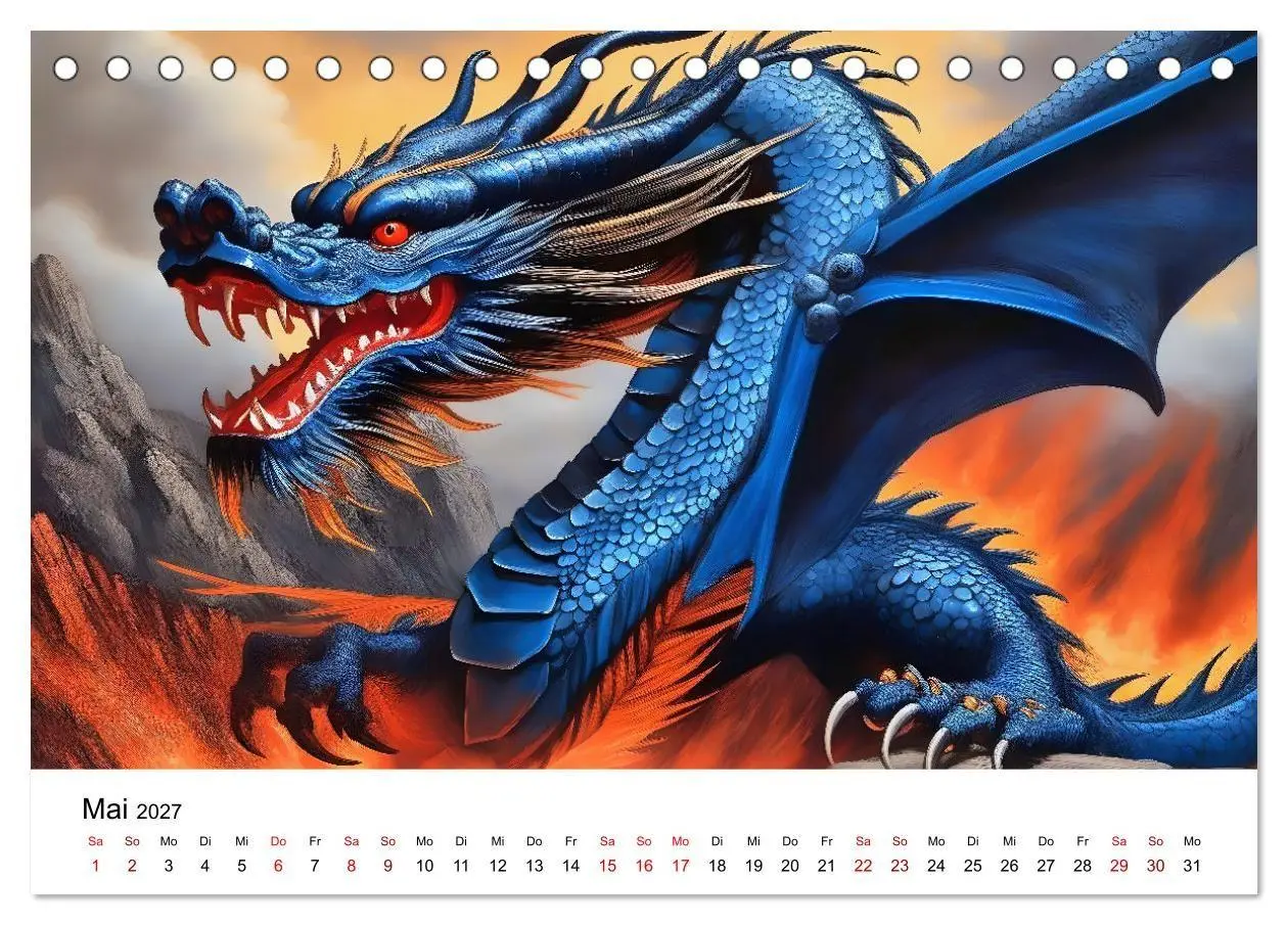 Bild: 9783569158511 | Drachen - Furchterregende und imposante Fabelwesen (Tischkalender...