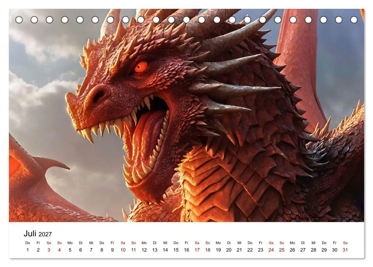 Bild: 9783569158511 | Drachen - Furchterregende und imposante Fabelwesen (Tischkalender...